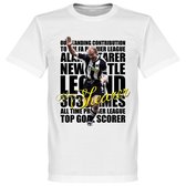 Shearer Legend T-Shirt - Wit  - 5XL