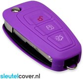 Ford SleutelCover - Paars / Silicone sleutelhoesje / beschermhoesje autosleutel