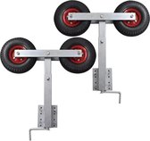 Wieltjes set ter ondersteuning van boot aanhanger 59-84 cm set van 2