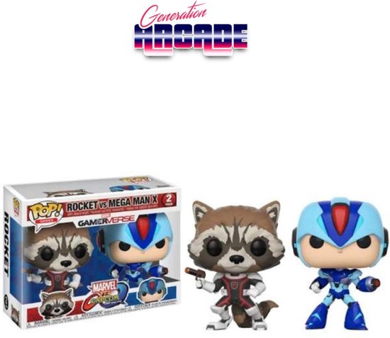 Funko Gamerverse 2 Pack Rocket Vs Mega Man Marvel Vs Capcom Pop Bol Com