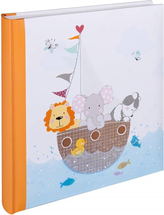 Foto: Walther design uk 277 o by my side baby album oranje 28x30 5 cm