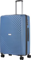 CarryOn Transport TSA suitcase - Grand chariot 78cm - OKOBAN - Fermetures éclair YKK - Roues doubles - Bleu