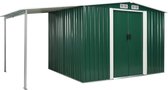 Tuinhuis met schuifdeuren 386x205x178 cm staal groen