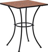 Bistrotafel mozaïek 60 cm keramiek terracottakleurig