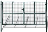 Tuinpoort modern hekwerk 289 x 175 cm / 306 x 225 cm (donkergroen)