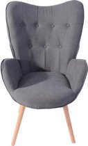 Evella Living - Stoel | Stijlvol | Comfort | Hout | Donker Grijs
