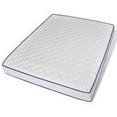 Matras traagschuim - 100% polyester - Wit - 200x160x17 cm