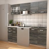 Keukenkastenset met afzuigkap 5-delig wengé look