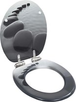 Toiletbril met soft-close deksel MDF stenen print