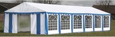 Partytent 12 x 6 PVC blauw