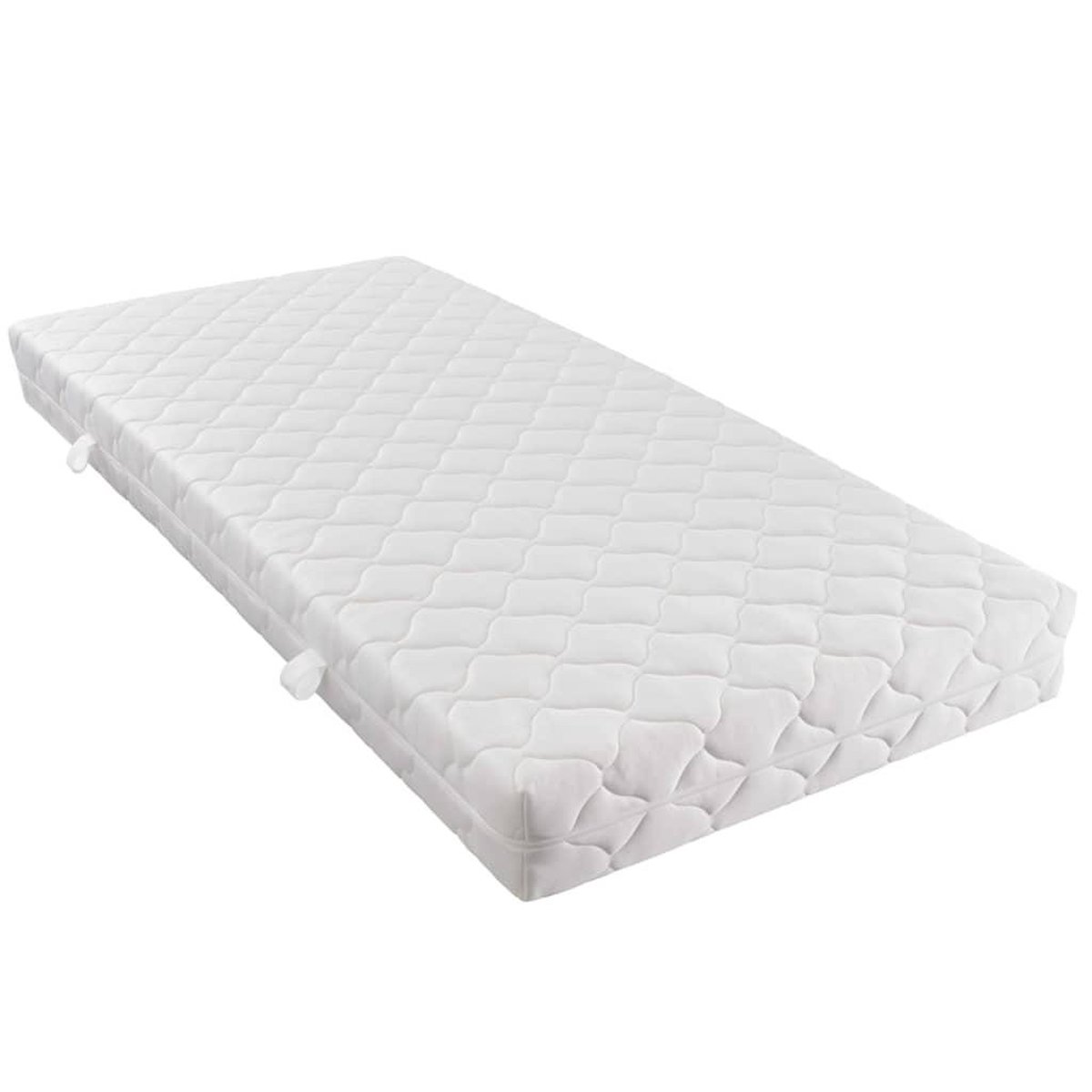 Bed met matras fluweel blauw 160x200 cm
