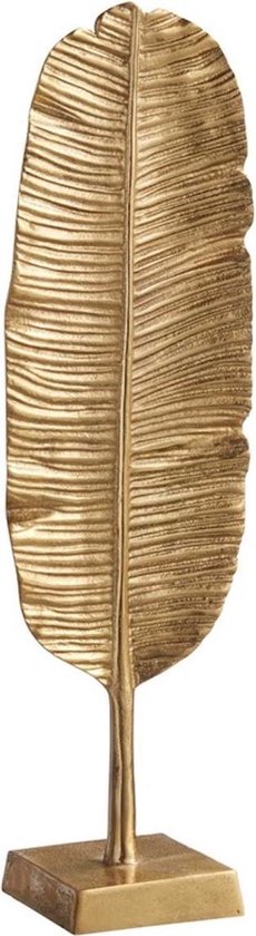 postzegel microscoop laden Luxe Gouden Veer op Standaard - metaal - 50 cm Hoogte - blad - veer -  decoratie | bol.com