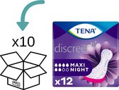 TENA Discreet Maxi Night 10 packs - 120 pièces
