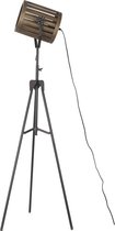 Staande metalen lamp zwart XL