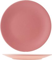 Cosy & Trendy Serena Pink Bord Plat - Rond - Ø 25 cm - Set-12