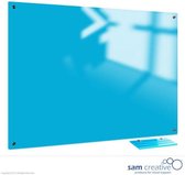 Whiteboard Glas Solid Icy Blue 60x90 cm | sam creative whiteboard | White magnetic whiteboard | Glassboard Magnetic