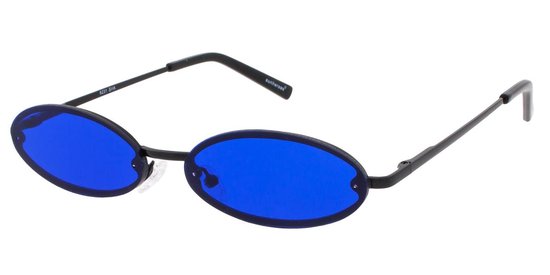 Icon Eyewear Zonnebril ROVE - Zwart montuur - Blauwe glazen | bol.com