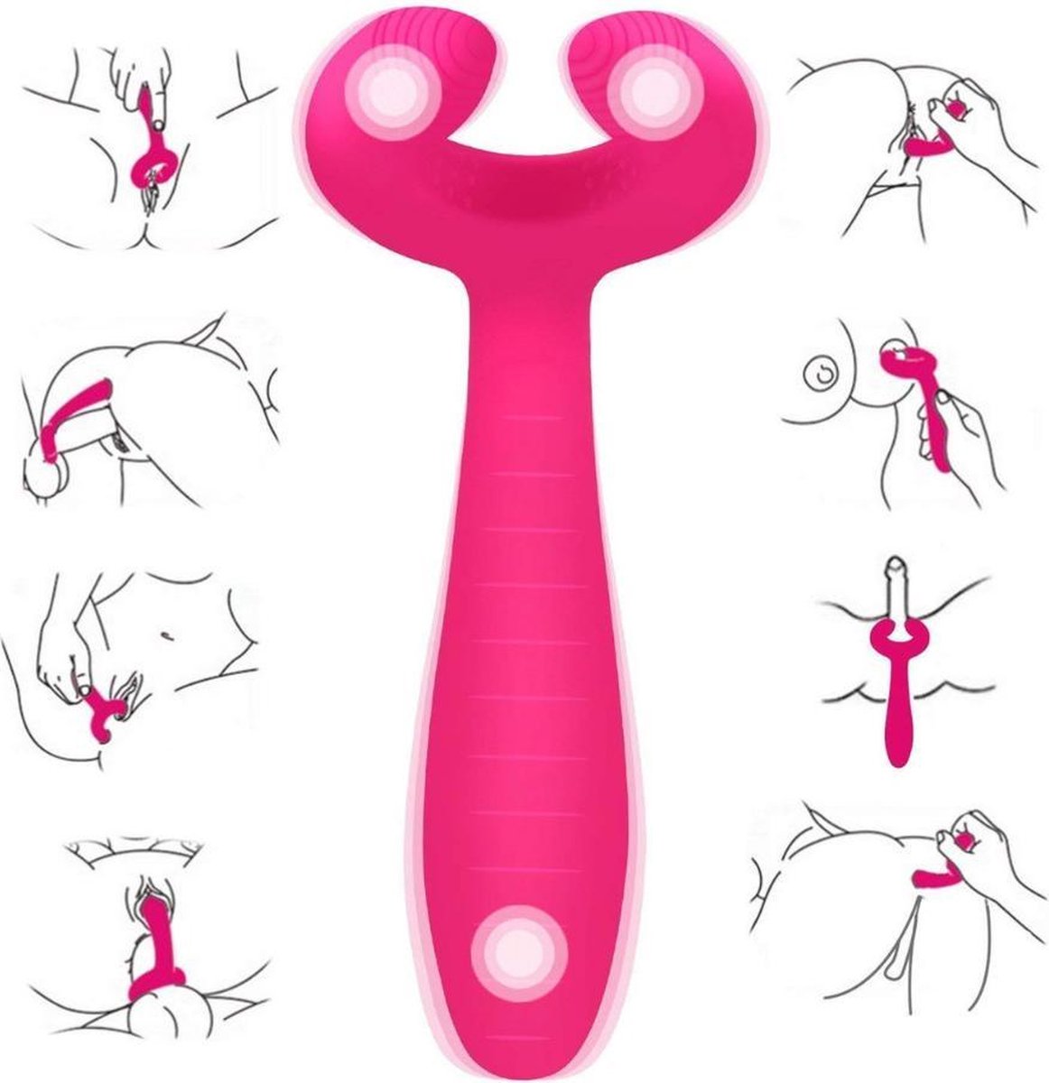 Goedkoopste Vibrator voor koppels - Roze - 19cm
