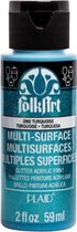 Multi-surface Acrylverf - 2992 Turquoise - Folkart - 59 ml