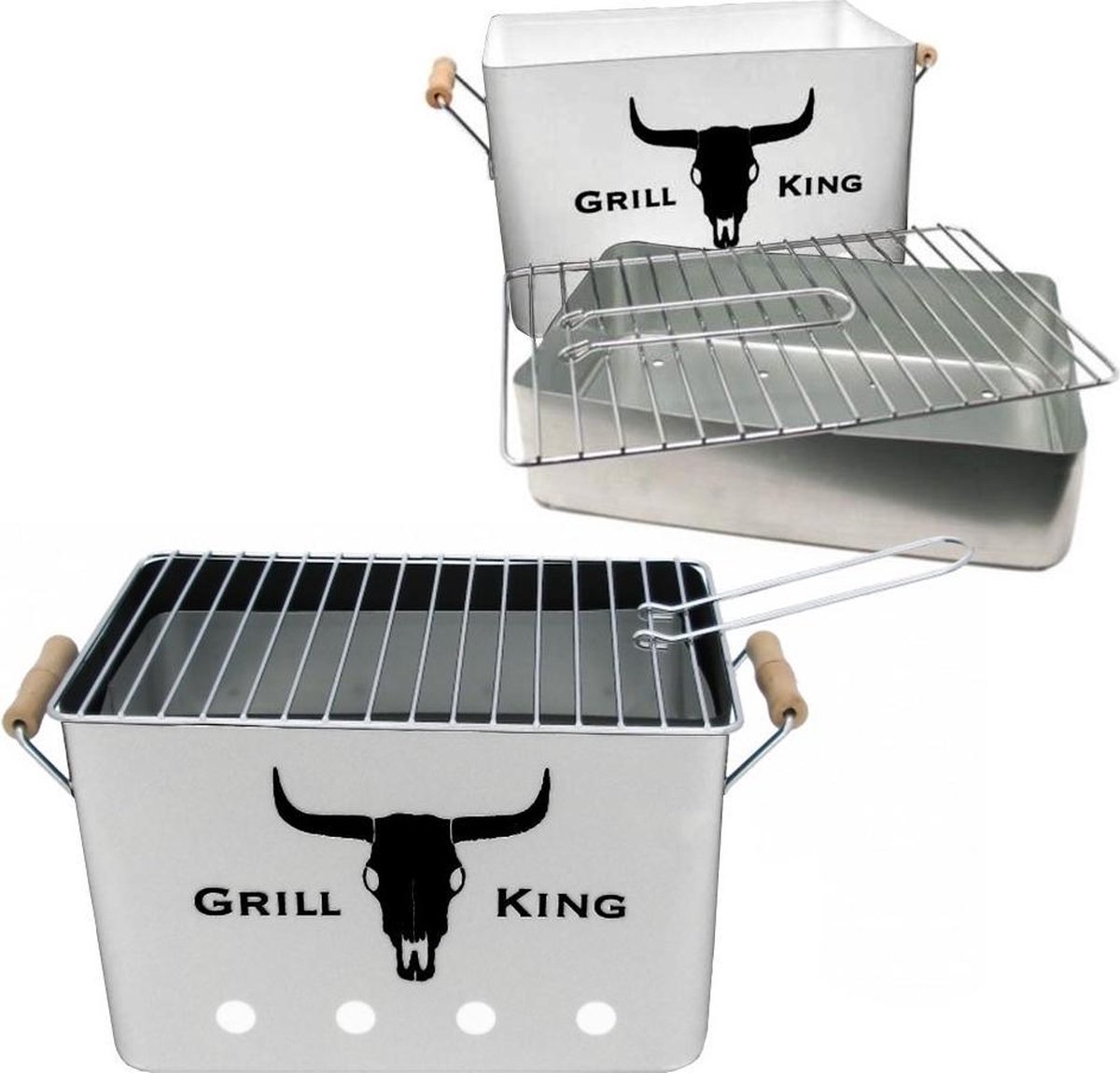 Grill King BBQ - Houtskool barbecue - Retro model | bol.com