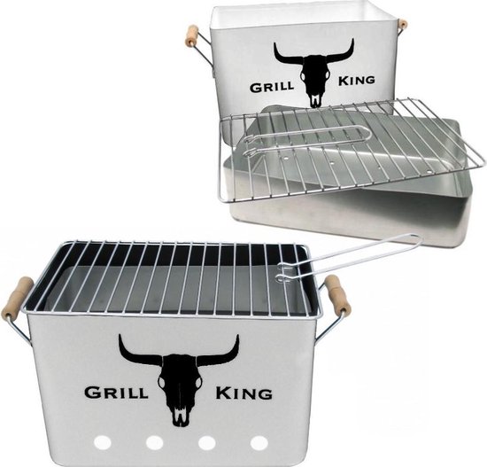 Grill King BBQ - Houtskool barbecue - Retro model