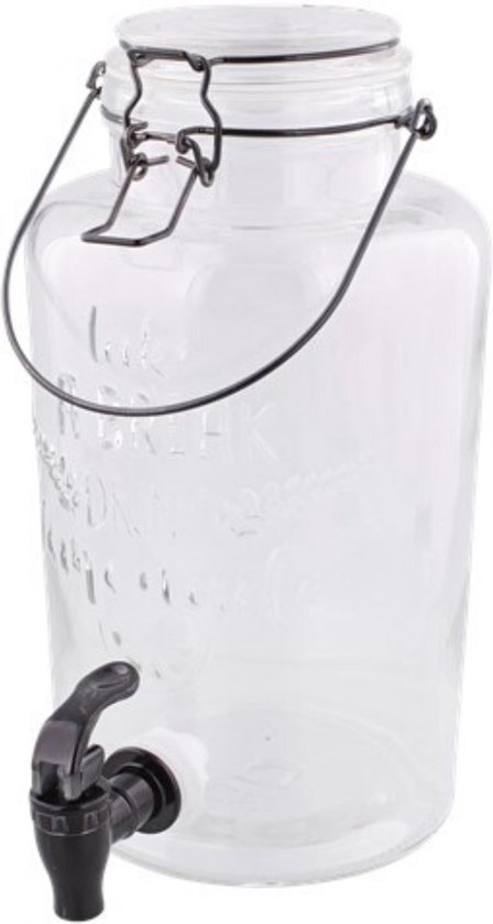 Limonade Kan Met Kraan - Limonade Tap / Drank - Drank Dispenser Glas - 3  liter -... | bol