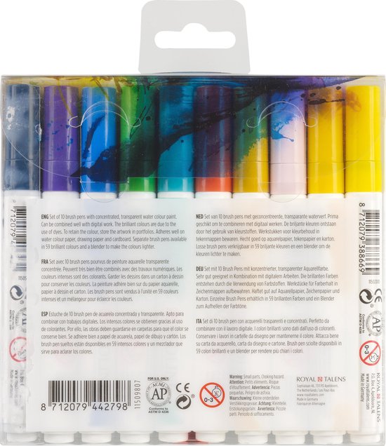 Talens Ecoline Brush Pen 10 stuks Illustrator