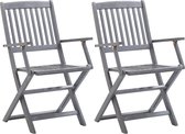 2 x Tuinstoel (Incl LW Fleece deken) / Tuin stoelen / Buiten stoelen / Balkon stoelen / Relax stoelen