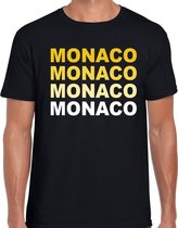 Monaco landen t-shirt zwart voor heren XL
