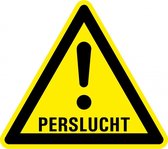 Waarschuwingssticker perslucht 100 mm