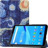 Lenovo Tab M7 Hoesje - Tri-Fold Book Case - Sterrennacht