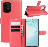 Book Case - Samsung Galaxy S10 Lite Hoesje - Rood