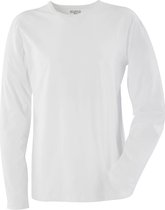 Blåkläder T-shirt Lange Mouwen Mt 100% Katoen, Rib-gebreid, 260 G/m² Wit Xl