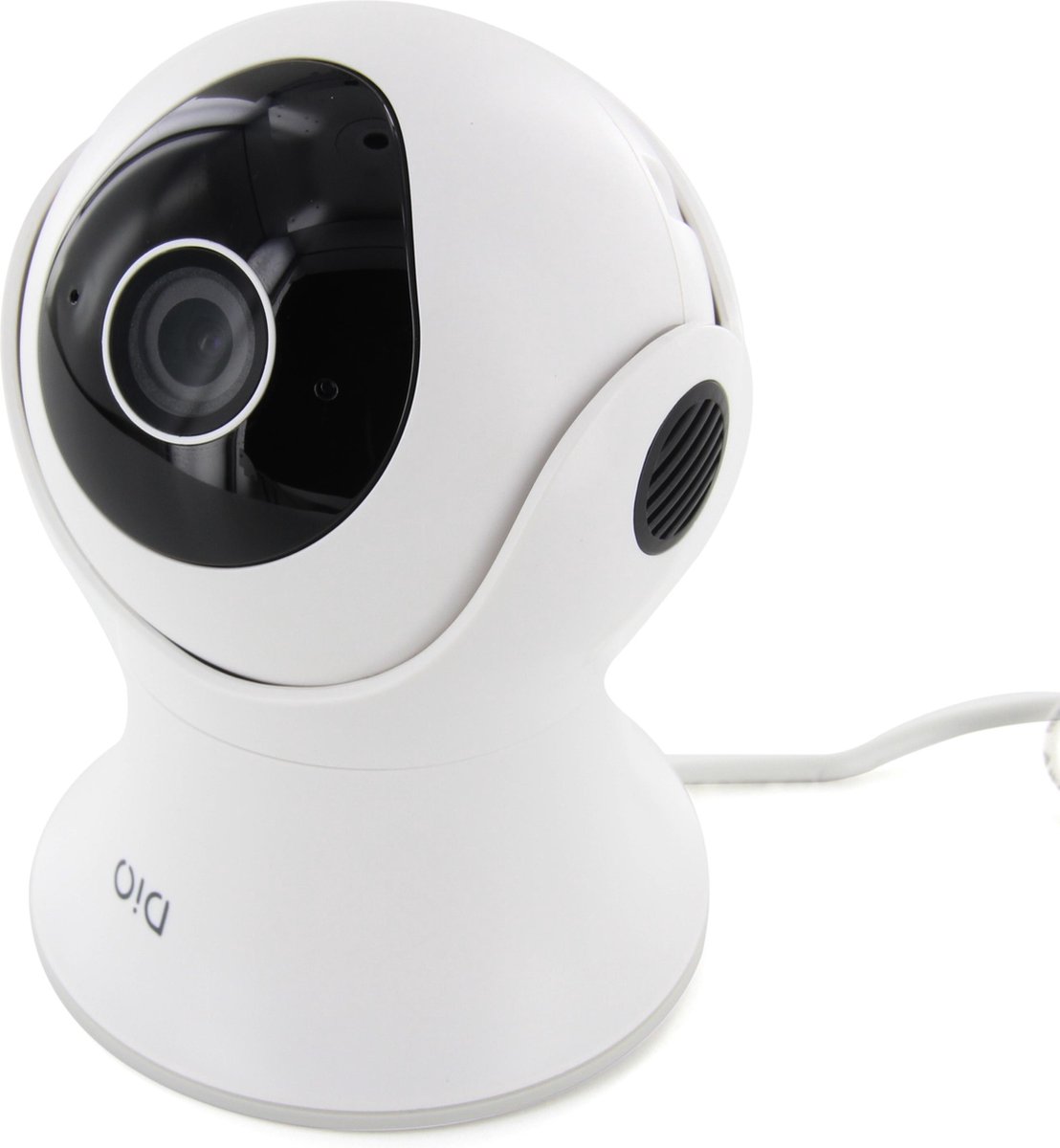 DiO DIOCAM-RE01 HD Beveilingscamera voor binnen en buiten 1080p - IP-camera - Wifi - Nachtzicht - 360° Pan & Tilt – Wit