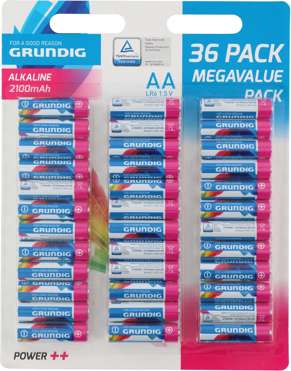 Grundig - Batterijen - AA - 36 stuks