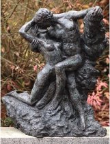 Tuinbeeld - bronzen beeld - De kus van Rodin - 0 cm hoog