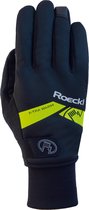 Roeckl Villach Fietshandschoenen -Maat 8 (M) - Black Yellow/ Zwart geel