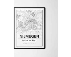 Poster/plattegrond NIJMEGEN - 30x40cm