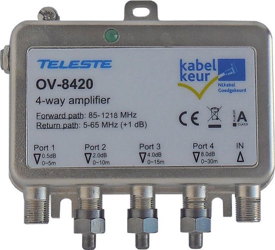 Teleste OV-8420 Kabelkeur Ziggo Geschikt Coax Versterker | bol.com