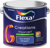 Flexa Creations Muurverf - Extra Mat - Mengkleuren Collectie - Puur Krokus - 2,5 liter