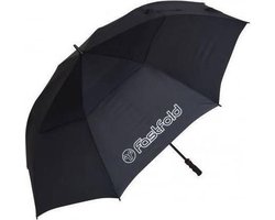 FastFold Double Canopy High End Golfparaplu - Zwart Grijs