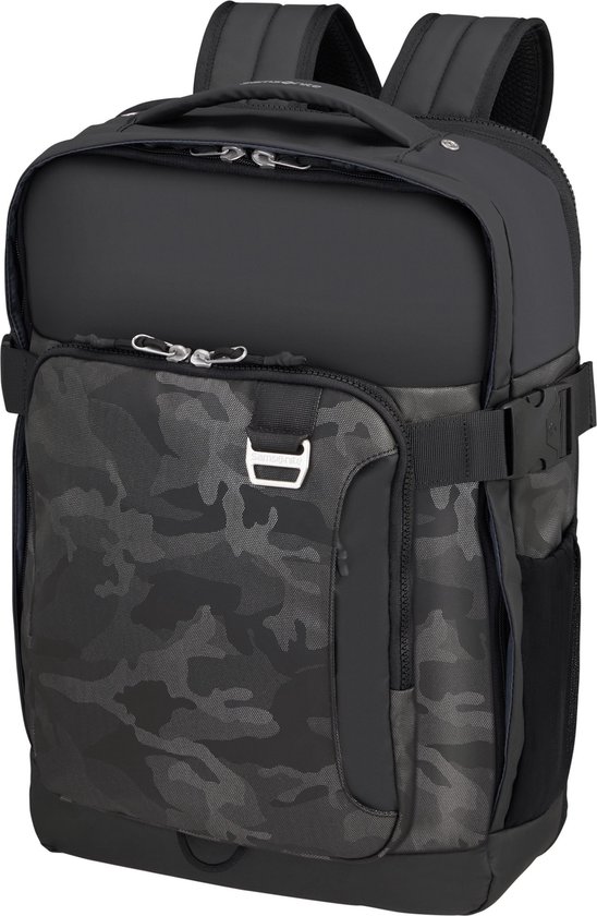 Samsonite Backpack With Laptop Compartment - Midtown Laptop Backpack L Extensible Camo Grey