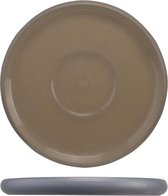 Cosy en Trendy Iowa Taupe Koffieschotels Porselein D12cm - (Set van 6) En Yourkitchen E-kookboek - Heerlijke Smulrecepten