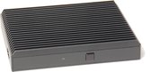 Epsilon Mini-PC barebone Passive, Intel Celeron 3865U, 2 x DDR4 SO-DIMM, 2 x M.2 for SSD, Dual GigaBit Intel LAN (i211), M.2 slot for WiFi, 4x USB 2, 2x USB 3, 1x USC-C, SIM slot, 1 x DP, 1 x