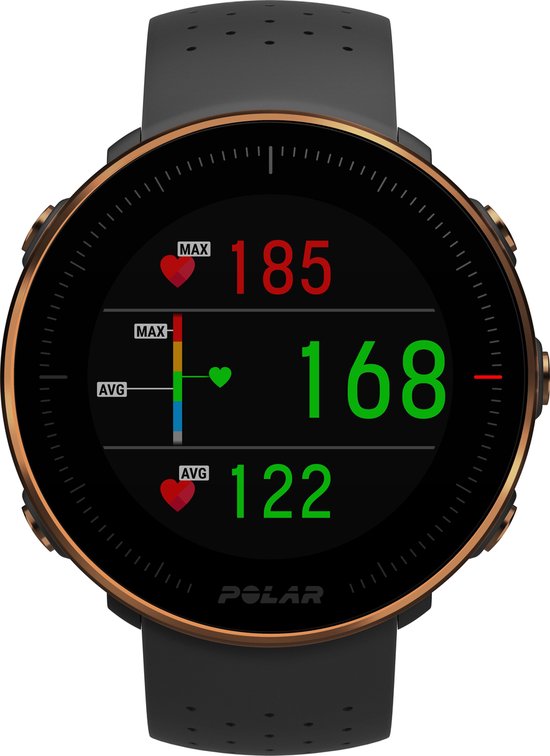 Vantage M - Multisport horloge - Zwart/koper - 46 mm - M/L bandje
