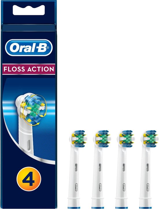 bol.com | Oral-B Floss Action - Opzetborstels - 4 stuks - Wit