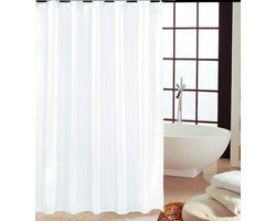 KAV – Douchegordijn - 180x220cm - Polyester - Wit