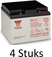 4 Stuks Yuasa lead-acid Batterij NP24-12