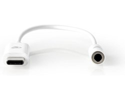 Nedis - Nedis CCBP65950WT015 Usb-c Adapter Usb-c Male - 3,5 Mm Female 0,15 M Wit - 30 Dagen Niet Goed Geld Terug