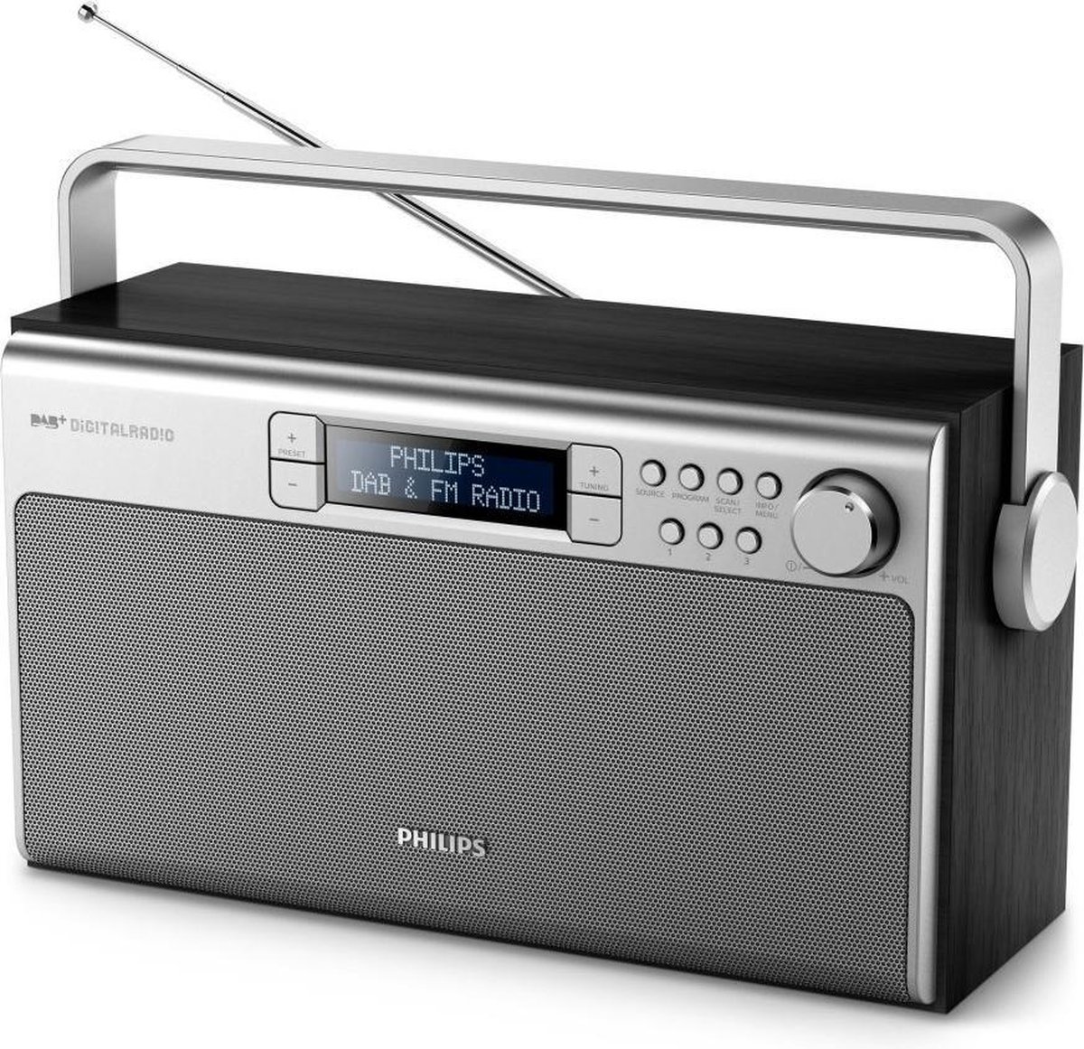Philips AE5220 - Draagbare DAB+ radio - Zwart | bol.com